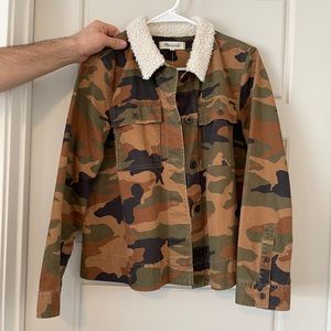Madewell Camo/Sherpa Jacket